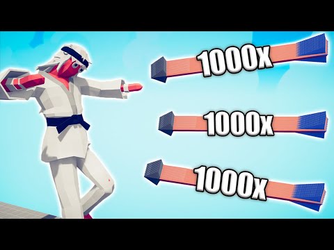 TAEKWONDO GIANT vs 1000x OVERPOWERED UNITS - TABS | Totally Accurate Battle Simulator 2023
