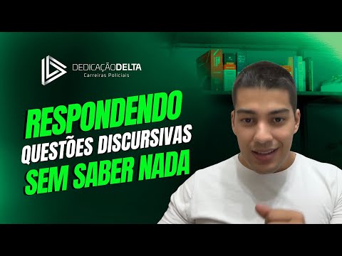 Como responder questões discursivas sem saber nada