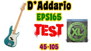 Bass strings review in a mix-track. D'Addario EPS165 (45-105)