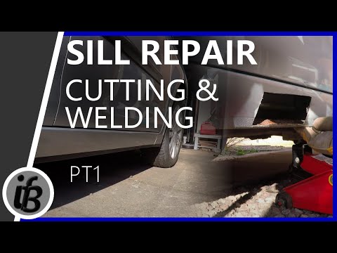 Sill repair, cutting & welding pt1