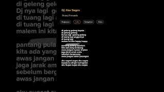 Download lagu DJ Aku Suges - Donny Fernanda #liriklagu mp3