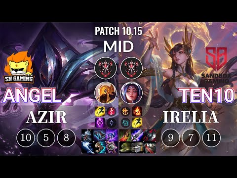 SN Angel Azir vs SB Ten10 Irelia Mid - KR Patch 10.15