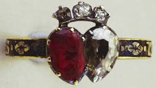 Queen Victoria's Diamond & Ruby Ring Inscribed 'United Forever' Queen Victoria's Diamond & Ruby Ring Inscribed 'United Forever'