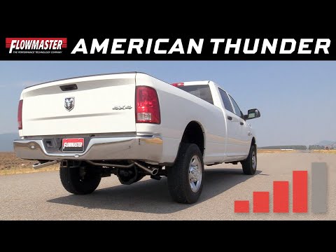 2003-12 Dodge Ram 2500, 3500 5.7L & 2005-08 Ram 1500 MegaCab 5.7L - American Thunder Exhaust 817507