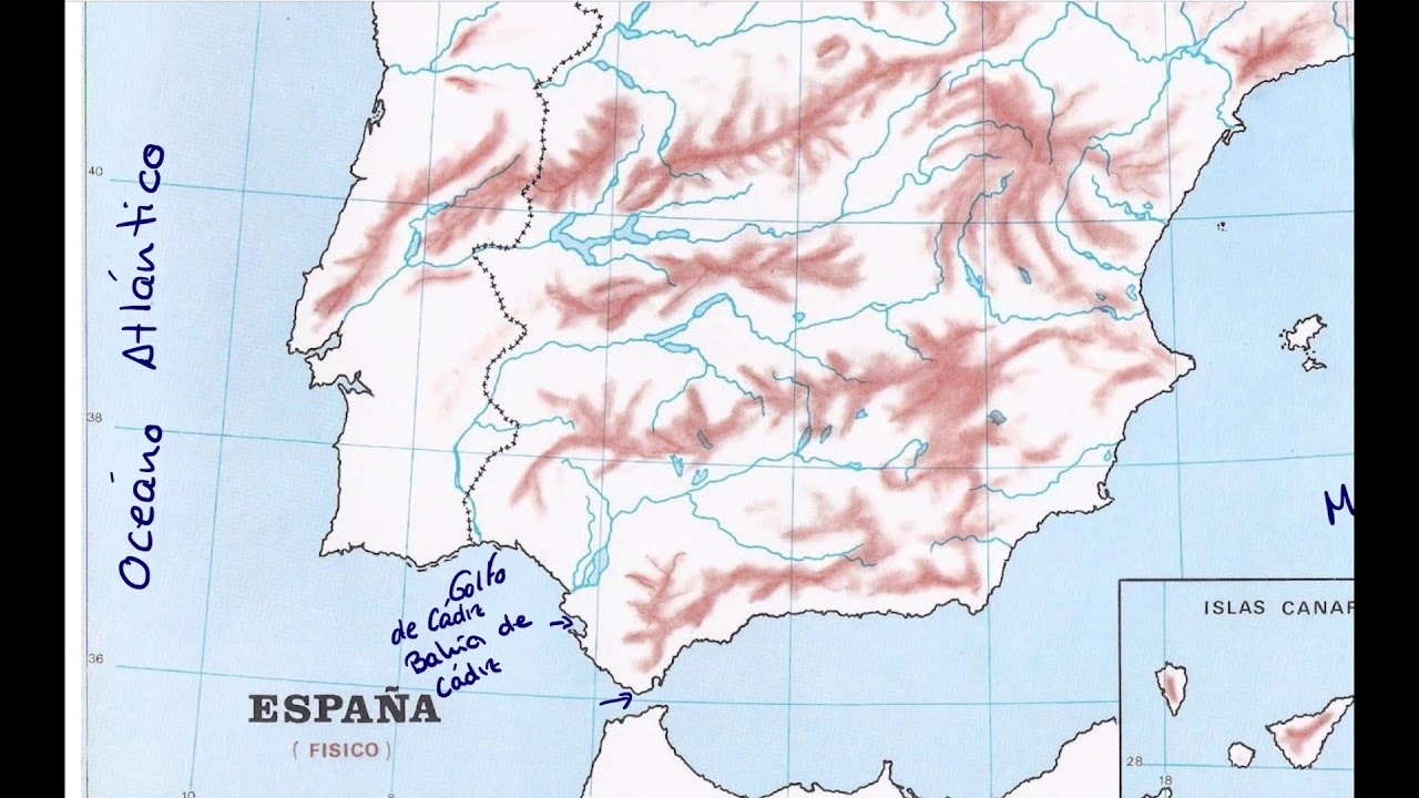 Mapa Físico de España (Parte I)