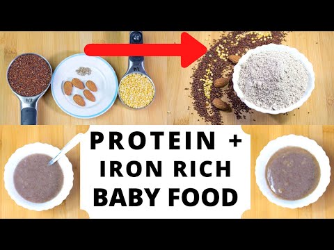Protein + Iron Rich Baby Food || 6 Month Old Baby Food || Baby Weight Gain Food