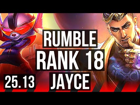 RUMBLE vs JAYCE (TOP) | Rank 2 Rumble, 6/1/13, Rank 18 | KR Challenger | 25.13