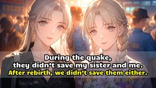 During the quake, they didn’t save my sister and me. After rebirth, we didn’t save them either.