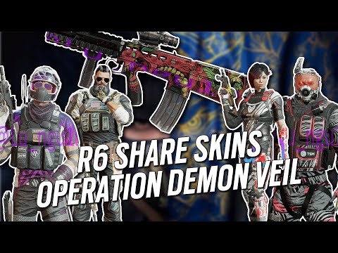 *LEAK* R6 SHARE SKINS - OPERATION DEMON VEIL - Rainbow Six Siege