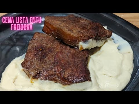 Receta de crema de coliflor con carne asada. Receta de cocina fácil y rápida. #parati #viralvideo