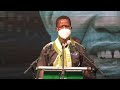 Zambian President Edgar Lungu Holds Virtual Rally On Eve Of Election AFP