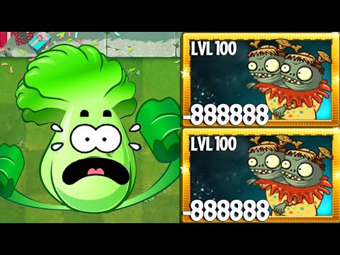 Every Plant With 1 Plant Food Vs 999 Twins Imp Zombie LEVEL 5 - Pvz 2 Challenge