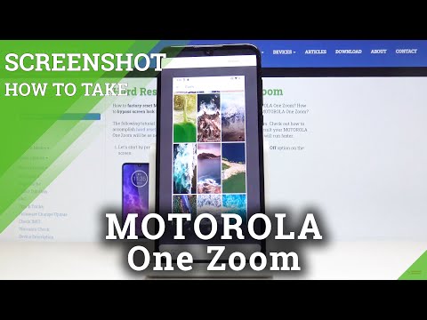 How to Take Screenshot in MOTOROLA One Zoom - Capture Display