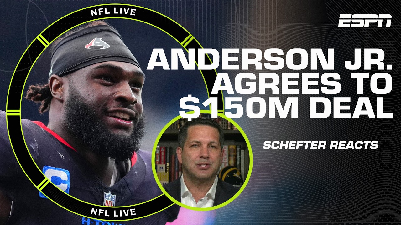 Adam Schefter breaks down Will Anderson Jr.’s record-setting contract extension | NFL Live