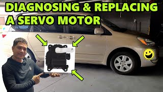 How To Diagnose And Replace A Faulty HVAC Blend Door Servo Motor 2004 -  2010 Toyota Sienna