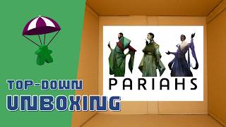 Pariahs Unboxing (4K) // New, 2-Player Card Game from Small Box Games