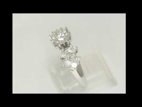 2.10CT VVS-VS2 diamond engagement ring 14K wht gold round brilliant princess - 27884