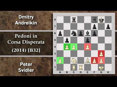 Partite Commentate di Scacchi 86 - Svidler vs Andreikin -Pedoni in Corsa Disperata-CT(2) 2014 [B32]