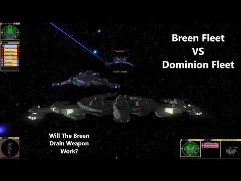 Breen Fleet VS Dominion Fleet | Large Scale Battle | Star Trek Bridge Commander Battle |