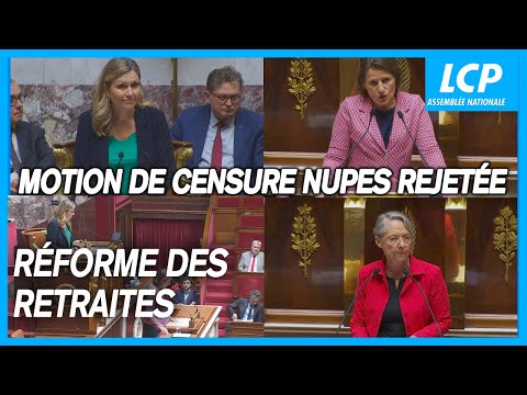 Réforme des retraites : motion de censure NUPES rejetée à l'Assemblée nationale -12/06/2023
