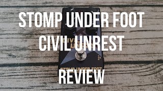Video thumbnail for Review: Stomp Under Foot Civil Unrest Fuzz Guitar Pedal by aornic