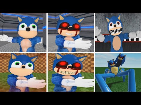 NEW ALL SONIC + SONIC EXE JUMPSCARE! Roblox Piggy FANGAME