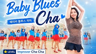 Baby Blues Cha Line Dance l 베이비 블루스 차 라인댄스  l Improver Cha Cha l Linedancequeen l Junghye Yoon
