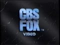 CBS Fox Video 1990 Company Logo 2 VHS Capture