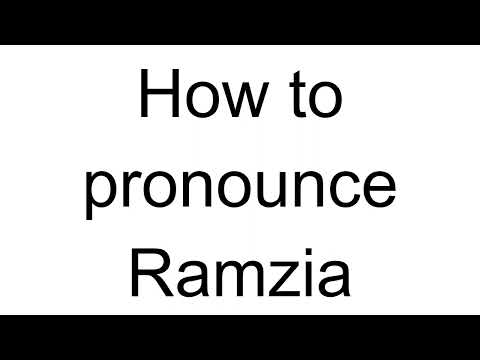 How to Pronounce Ramzia (Arabic)