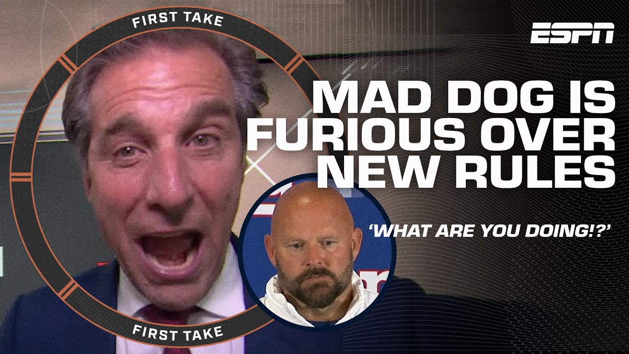 START AT THE 40! 🗣️ Mad Dog UNLEASHES on NFL Kickoff Rules + NYG's Disaster Week 1 | First Take