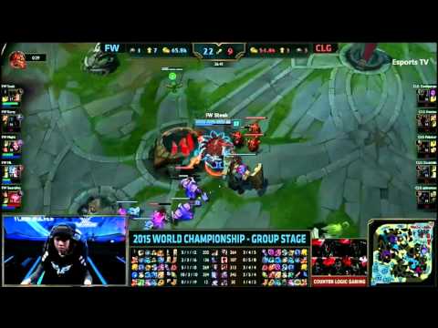 [LMHT] [8.10.2015] Jinx PentaKill FW vs CLG [League of Legends World Championship 2015 Group A]