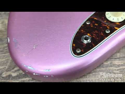 MyDream Partcaster Custom Built - Relic Burgundy Mist Lollar JM 58 Halon image 14