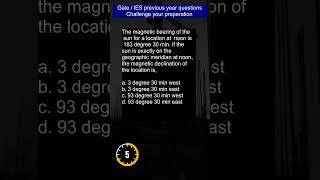 Gate/ ESE civil engineering quiz, Survey engineering/ Geomatics engineering previous year questions.