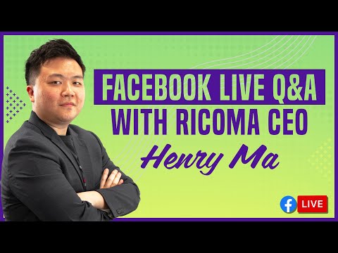 Facebook Live Q&A With Ricoma CEO Henry Ma - YouTube