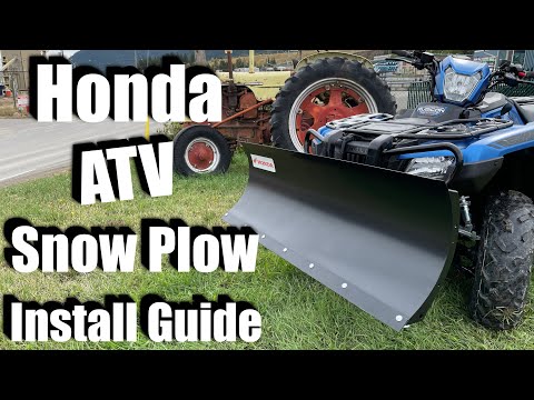 How to Install A Plow / Honda 420/520 Snow Plow Step-By-Step Guide / Tutorial