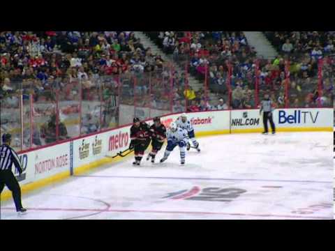 Kadri Gets The Hat Trick (4-0 Goal) - Maple Leafs vs. Senators - Mar/30/2013