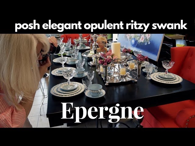 Video Pronunciation of epergne in English