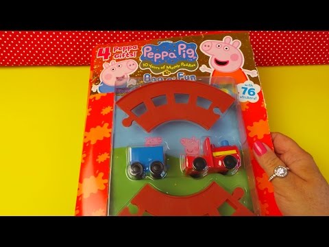 Peppa Pig Latest English Magazine with free train 10 years of muddle puddles celebration issue
