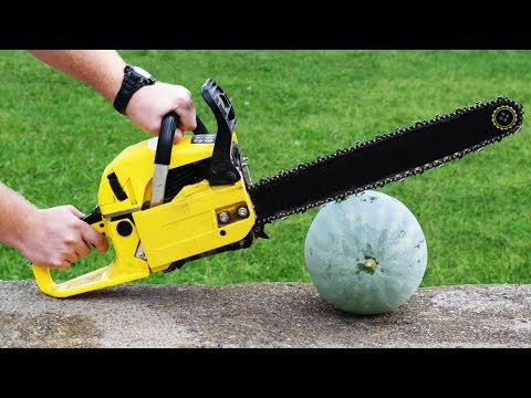 EXPERIMENT CHAINSAW vs FROZEN WATERMELON