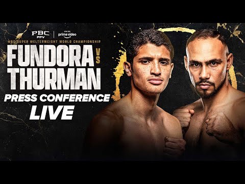 Sebastian Fundora vs Keith Thurman - LIVE Press Conference & Face Off Video
