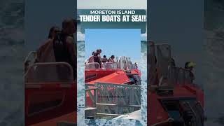Tender Boats at Sea #cruiseexperiences #moretonisland #cruise #cruisegoals #travel