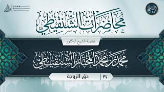 صورة محاضرات الشنقيطي {{37}} حق الزوجة