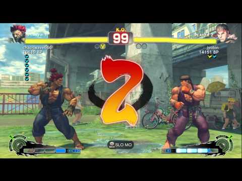 chaoswave666 [Akuma] vs jyobin [Ryu] SSF4 Japanese Online Ranked Matches - TRUE-HD
