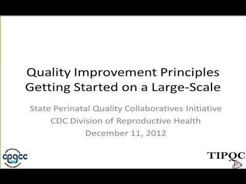 Quality Improvement Principles and Getting Started