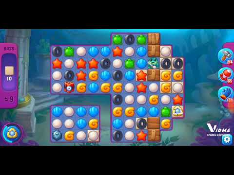 Fishdom. 8425 super hard level no boosters and diamonds. 17 moves