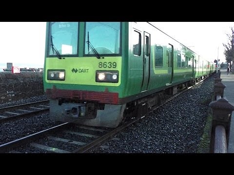 IE 8100 and 8520 Class Dart Trains - Dun Laoghaire, Dublin