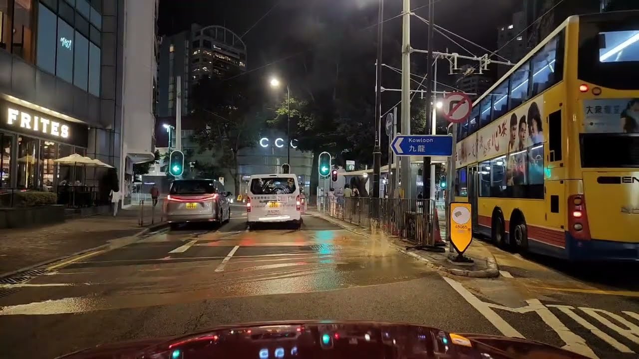 [車CAM記錄] 銅鑼灣禮頓道黃泥涌道爆水管的一刻 | 11/11/2025