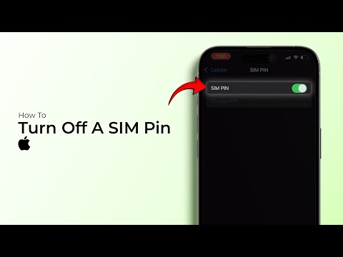 How to Turn Off a SIM Pin on an iPhone (iOS 18)?