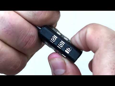 How to unlock TSA 3 dial padlock