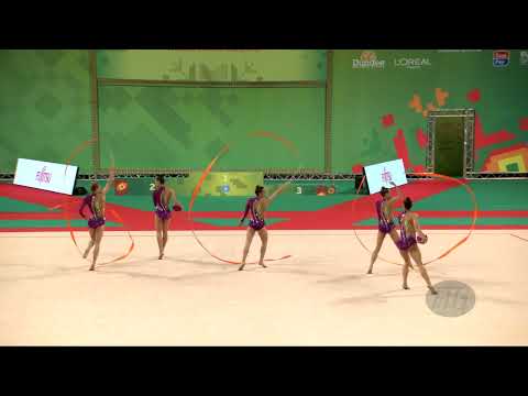 Hungary (HUN) - 2022 Rhythmic Worlds, Sofia (BUL) - Qualifications 3 Ribbons + 2 Balls